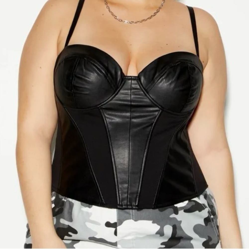 Rue 21 Pleather Corset Top